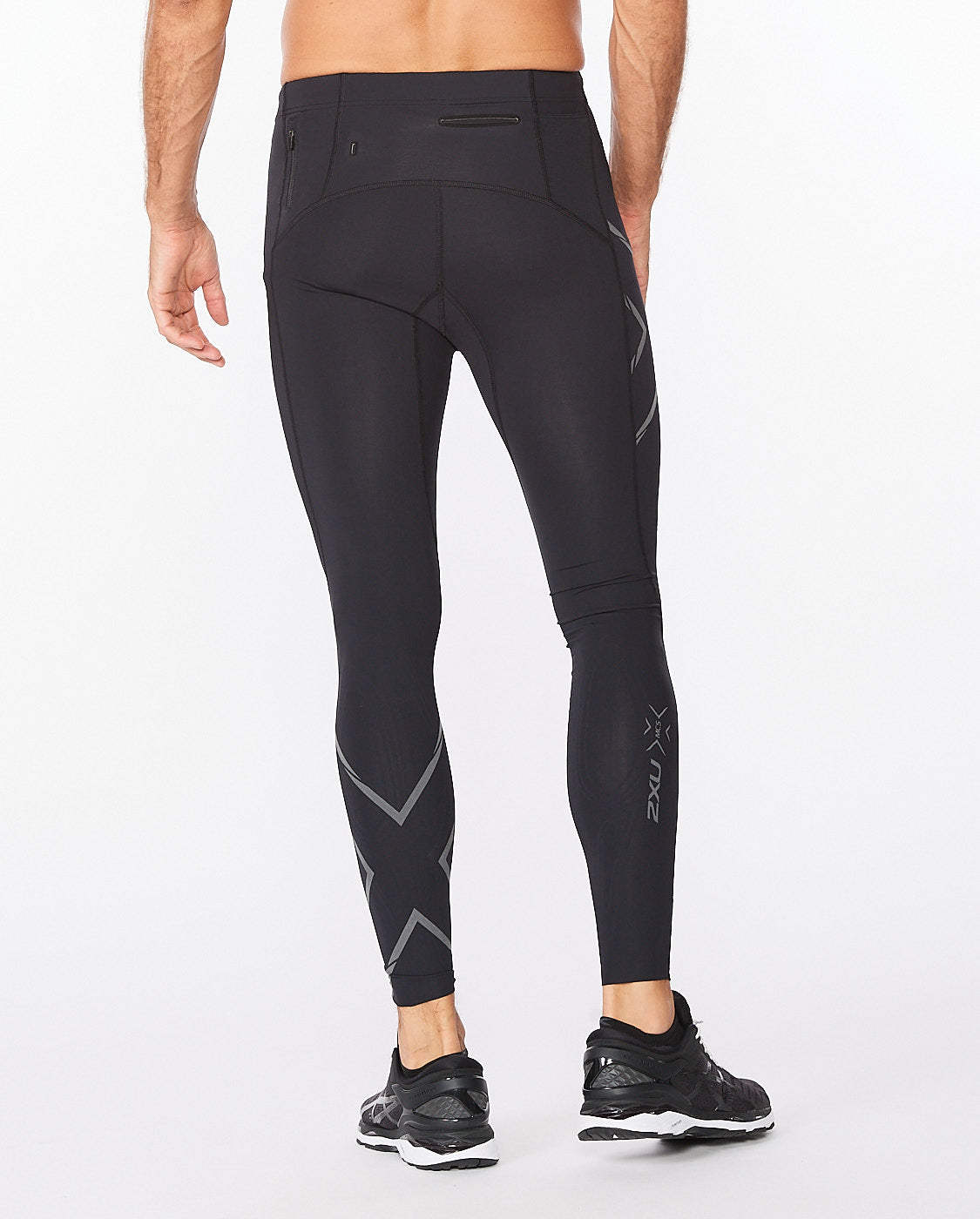Light Speed Compression Tights, Black/Black Reflective