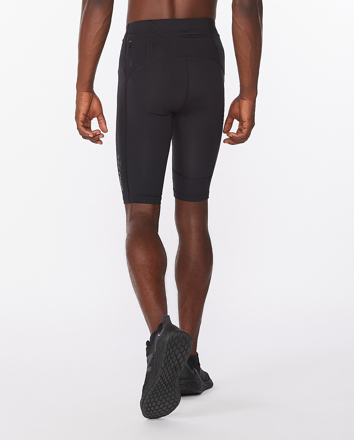 Light Speed Compression Shorts, Black/Black Reflective