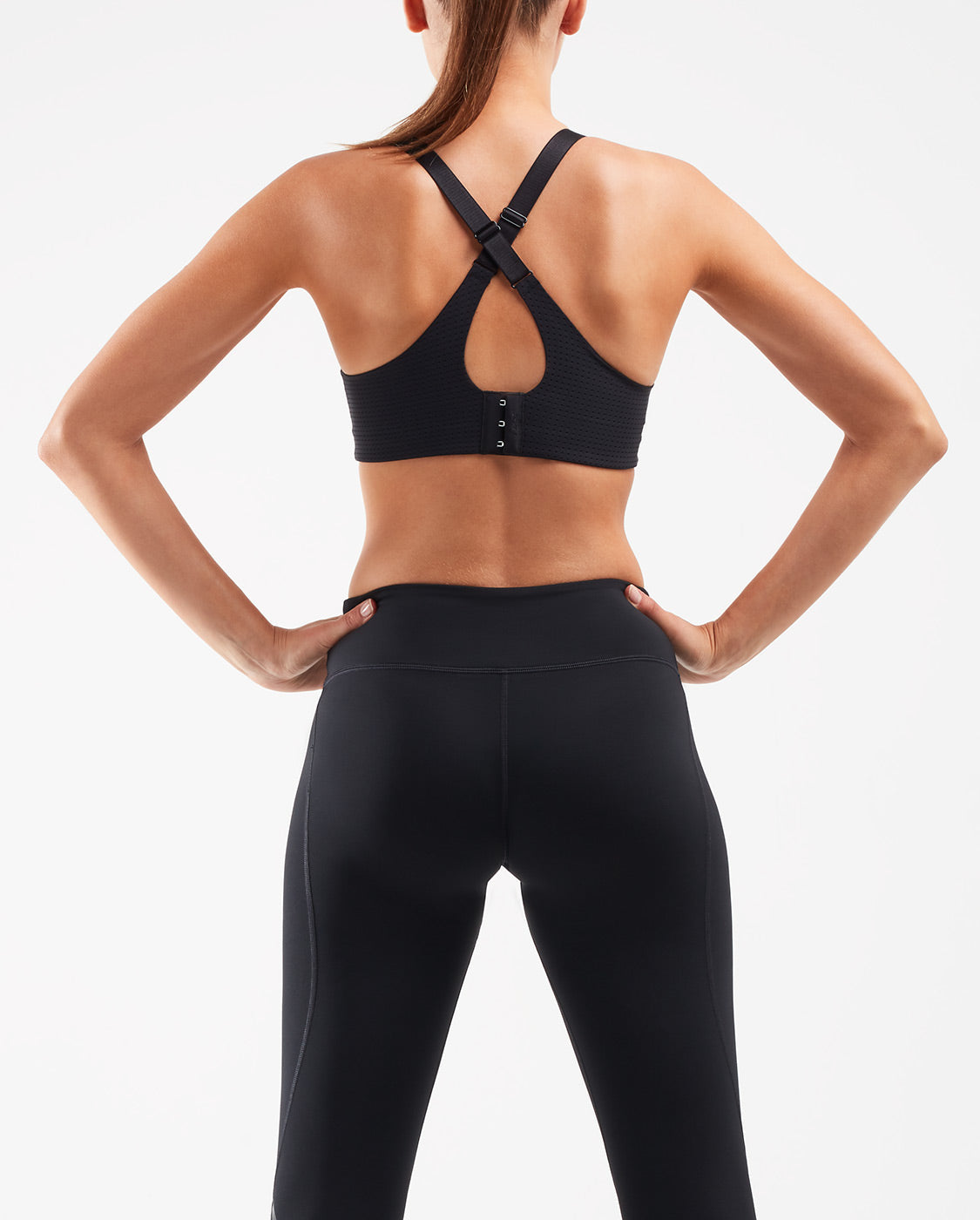 Aero Medium Impact Bra, Black/Black