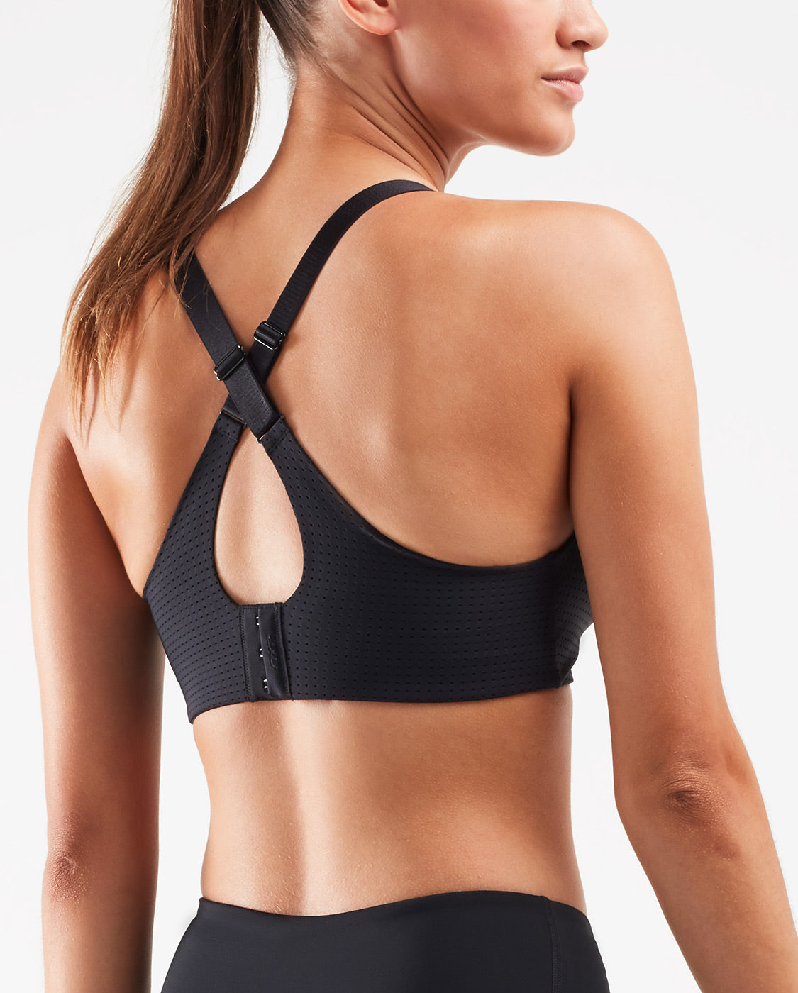 Aero Medium Impact Bra, Black/Black