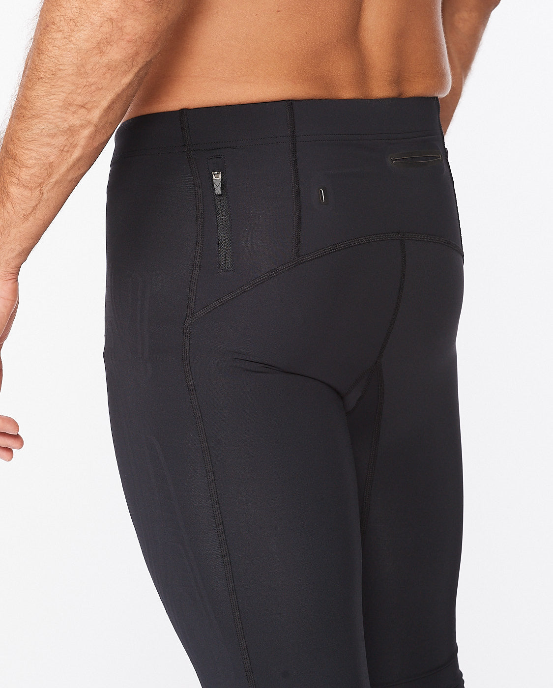 Light Speed Compression Tights, Black/Black Reflective