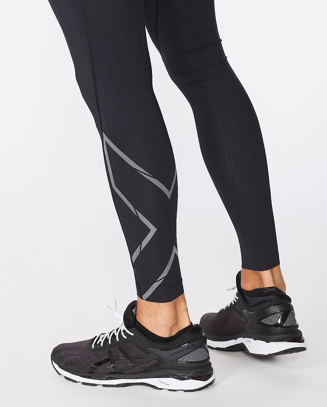 Light Speed Compression Tights, Black/Black Reflective