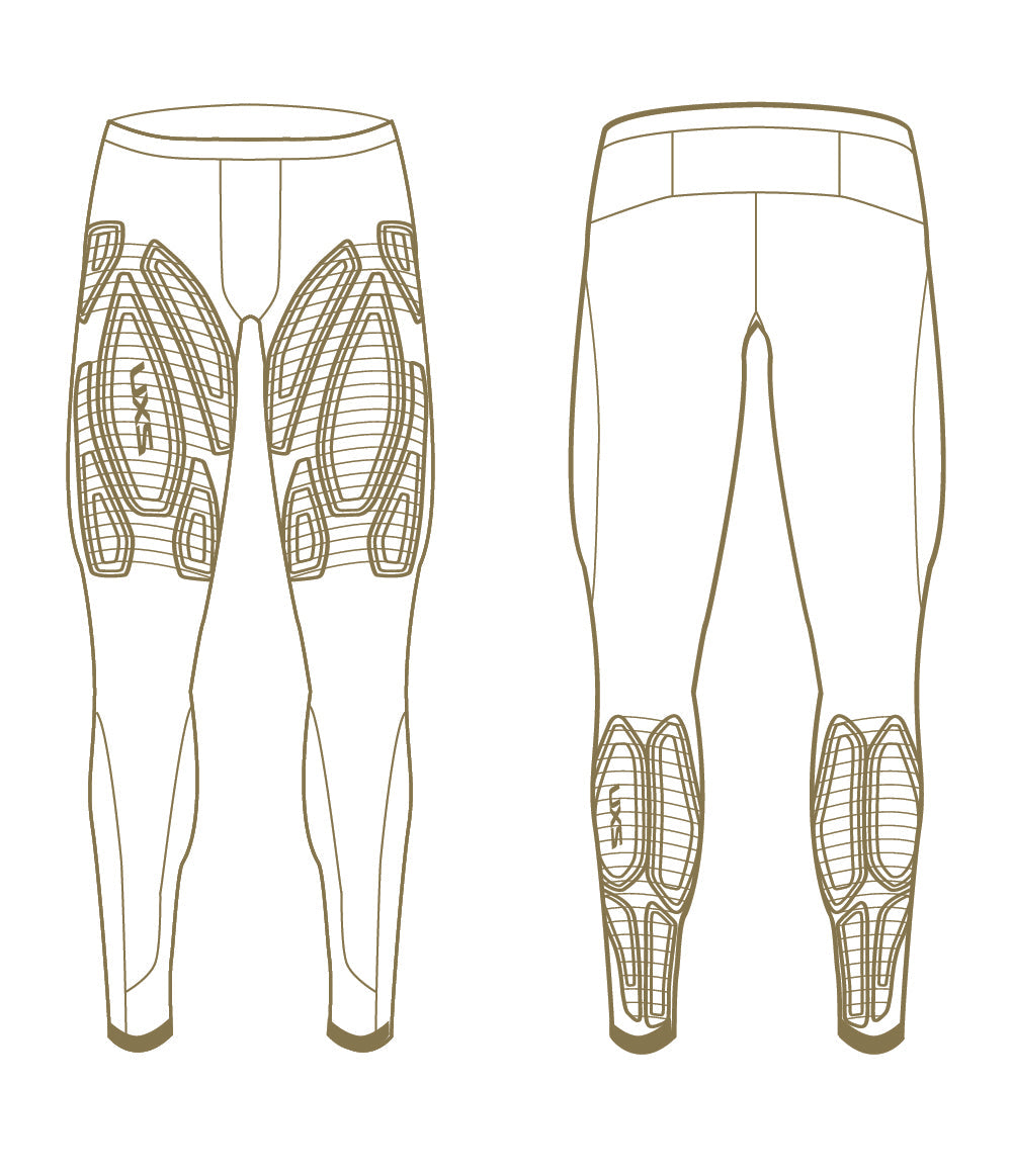 Light Speed Compression Tights, Black/Black Reflective